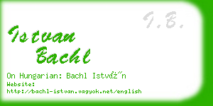 istvan bachl business card